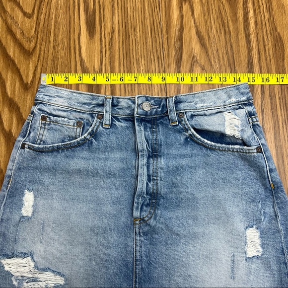 Boyish The Corey Ripped Denim Skirt in Dr. Strangelove - Picture 10 of 12